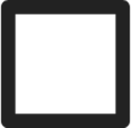 square rectangle shape icon