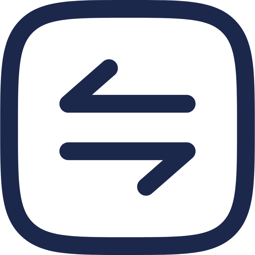 Square Transfer Horizontal icon