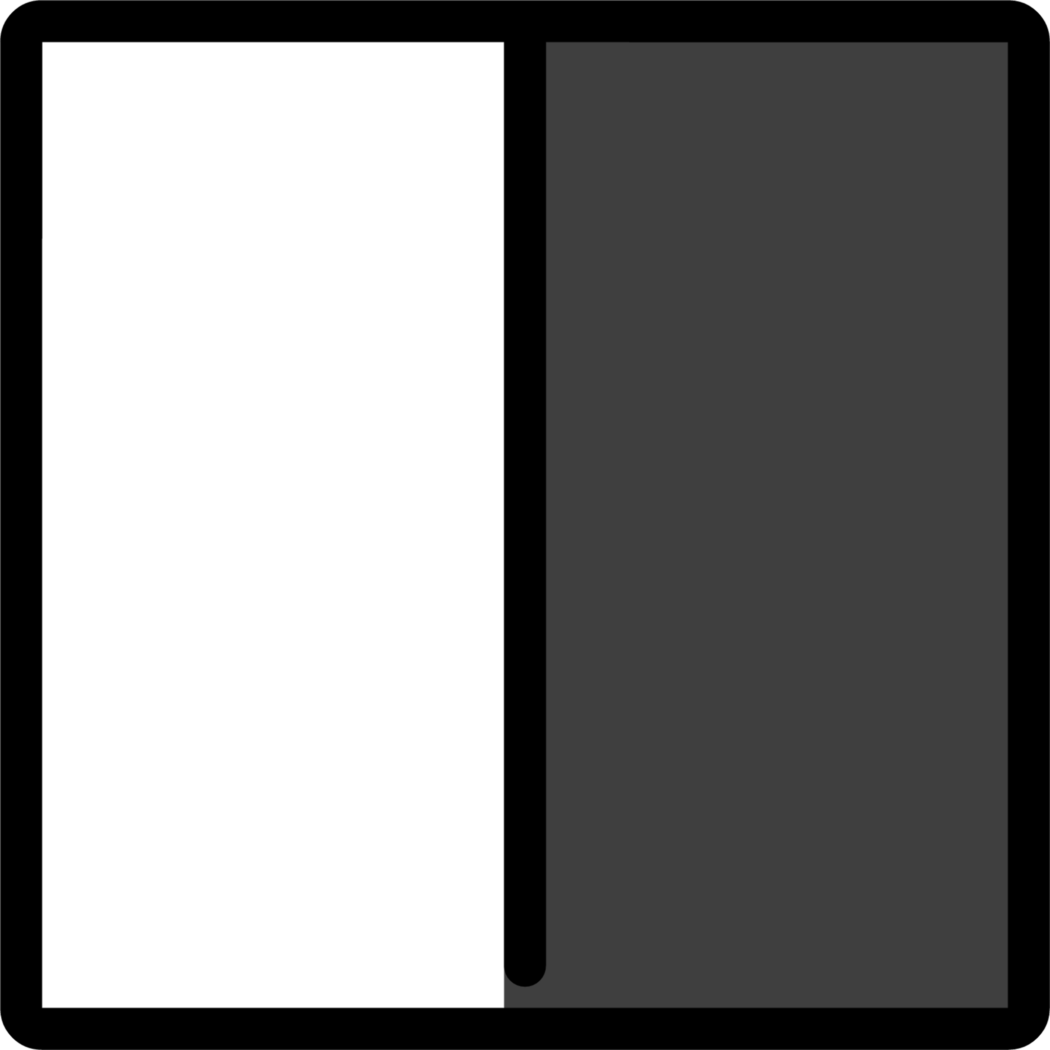 square with right half black emoji