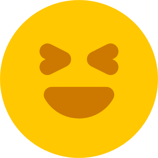 squinting face icon