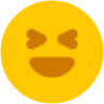 squinting face icon