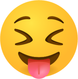 Squinting face with tongue emoji emoji