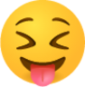 Squinting face with tongue emoji emoji