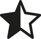 star half empty icon