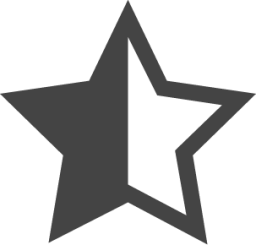 star half left o icon