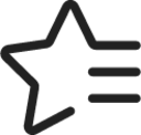 Star Line Horizontal 3 icon