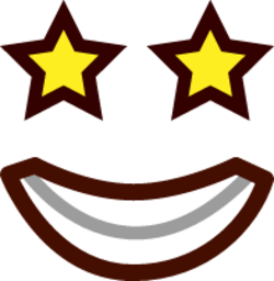 starry eyed emoji