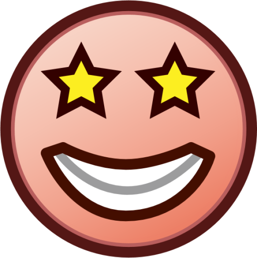 starry eyed (plain) emoji