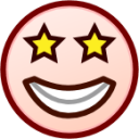 starry eyed (white) emoji