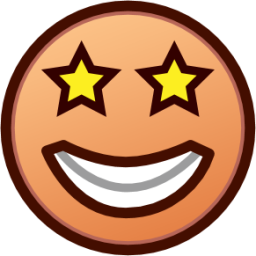 starry eyed (yellow) emoji