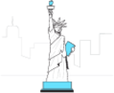 Statue of liberty illustration