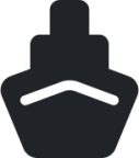 steamship (rounded filled) icon