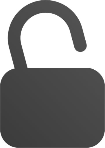 stock lock open icon