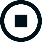 stop circle line icon