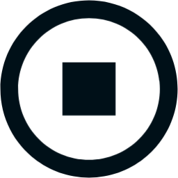 stop circle line icon