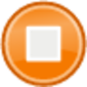 stop orange icon