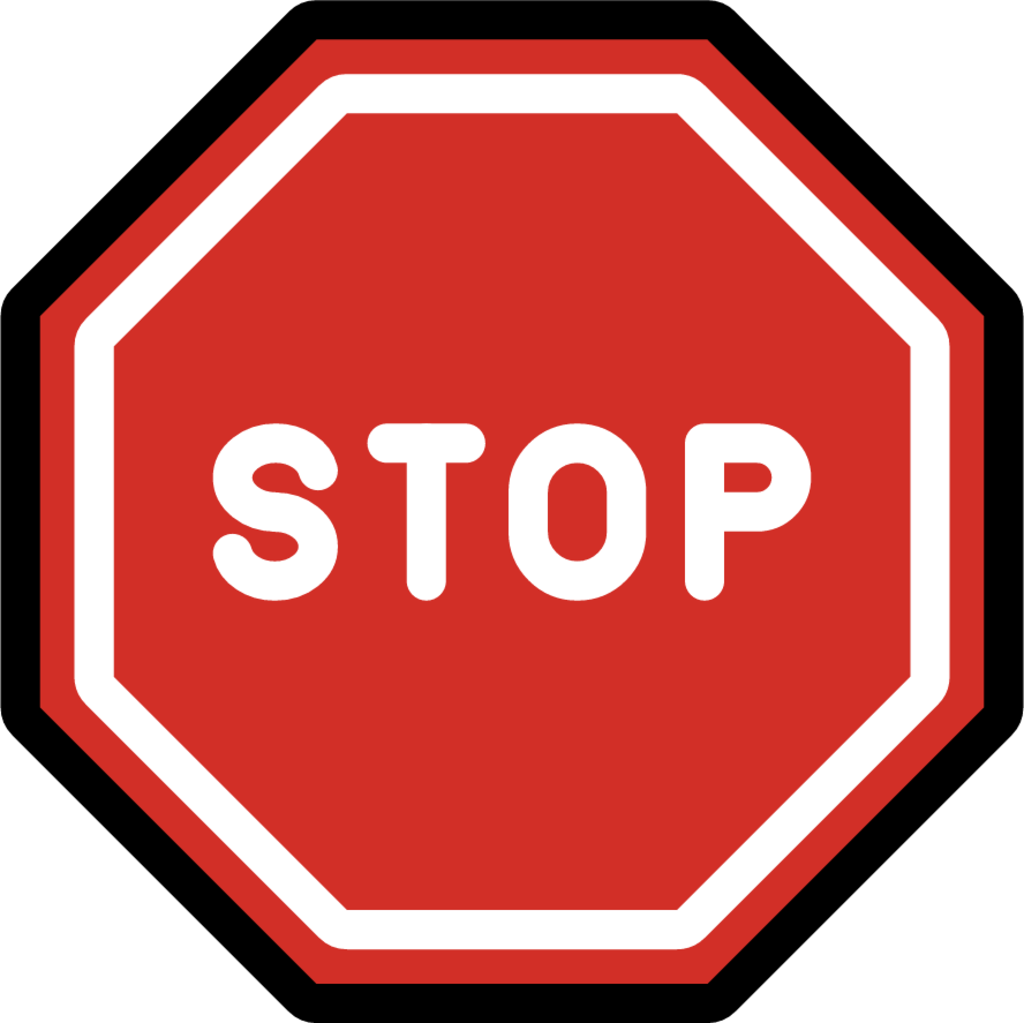 stop sign emoji