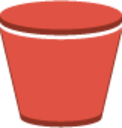 Storage Amazon S3 bucket icon