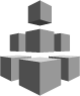 Storage Amazon EFS (grayscale) icon