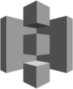 Storage Amazon S3 (grayscale) icon