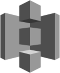 Storage Amazon S3 (grayscale) icon