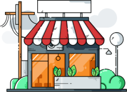store store front shop shopping city illustration
