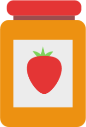 strawberry jam icon