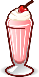(strawberry) milkshake emoji