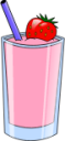 strawberry smoothie icon