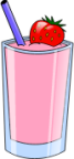 strawberry smoothie icon