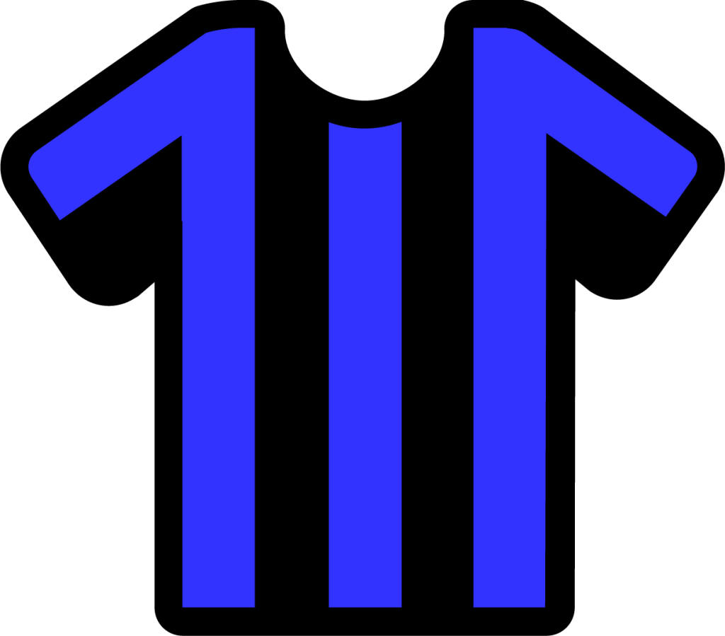 stripes blue black icon