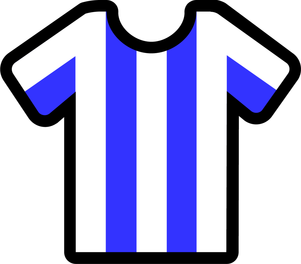 stripes white blue icon