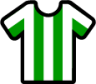 stripes white green icon