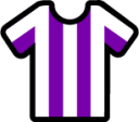 stripes white purple icon