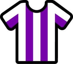 stripes white purple icon