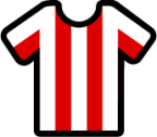 stripes white red icon