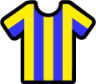 stripes yellow blue icon