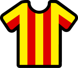 stripes yellow red icon