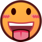 stuck out tongue emoji
