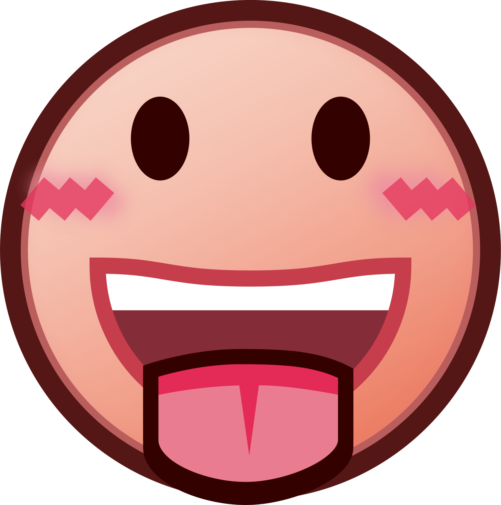 stuck out tongue (plain) emoji