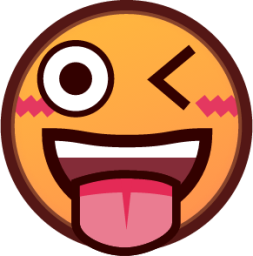 stuck out tongue winking eye emoji