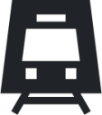 subway (sharp filled) icon