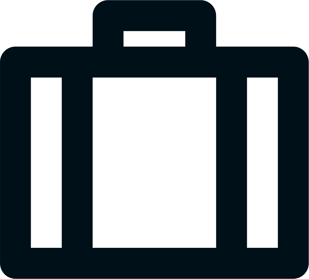 suitcase line icon