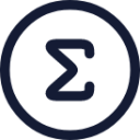 summation circle icon