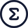 summation circle icon