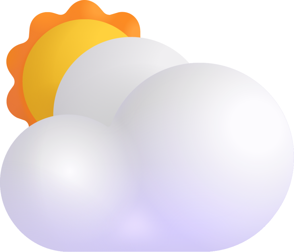 sun behind large cloud emoji