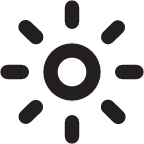 sun outline icon