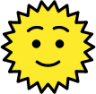 sun with face emoji