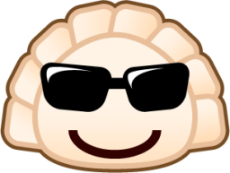 sunglasses (dumpling) emoji