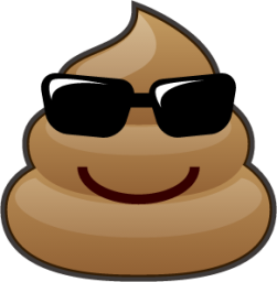 sunglasses (poop) emoji